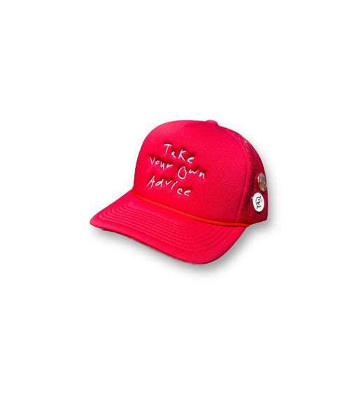 Take Your Own Advice Trucker Hat - RED